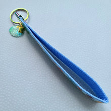 Load image into Gallery viewer, Sea Animal Key Chain Fob with Turtles Dolphins Starfish &amp; Whales includes Dolphin or Turtle Charm
