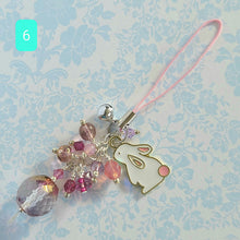 Load image into Gallery viewer, Crystal Bunny Bag/Cell Phone Charms
