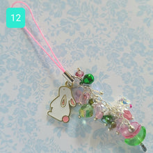 Load image into Gallery viewer, Crystal Bunny Bag/Cell Phone Charms
