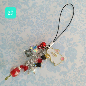 Crystal Bunny Bag/Cell Phone Charms