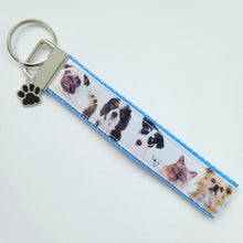 Load image into Gallery viewer, All Animals are Precious Key Fob Wristlet
