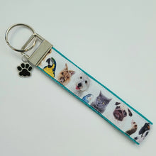 Load image into Gallery viewer, All Animals are Precious Key Fob Wristlet
