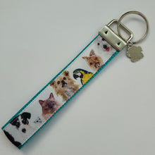 Load image into Gallery viewer, All Animals are Precious Key Fob Wristlet
