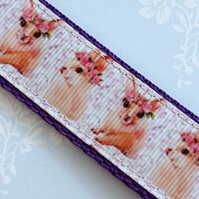 Load image into Gallery viewer, Bunny with Head Wreath Key Chain Fob with Bunny Charm
