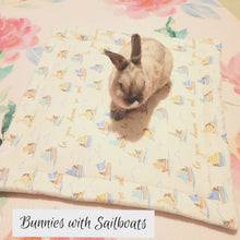 Load and play video in Gallery viewer, Design Your Own 100% Cotton Bunny Flop Pad in 3 Sizes - Small IKEA Bed, Med or Large Free US Shipping
