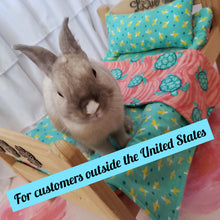 Load image into Gallery viewer, For Customers outside the US - Design Your Own 100% Cotton Bunny Bedding Set for the Ikea Doll Bed
