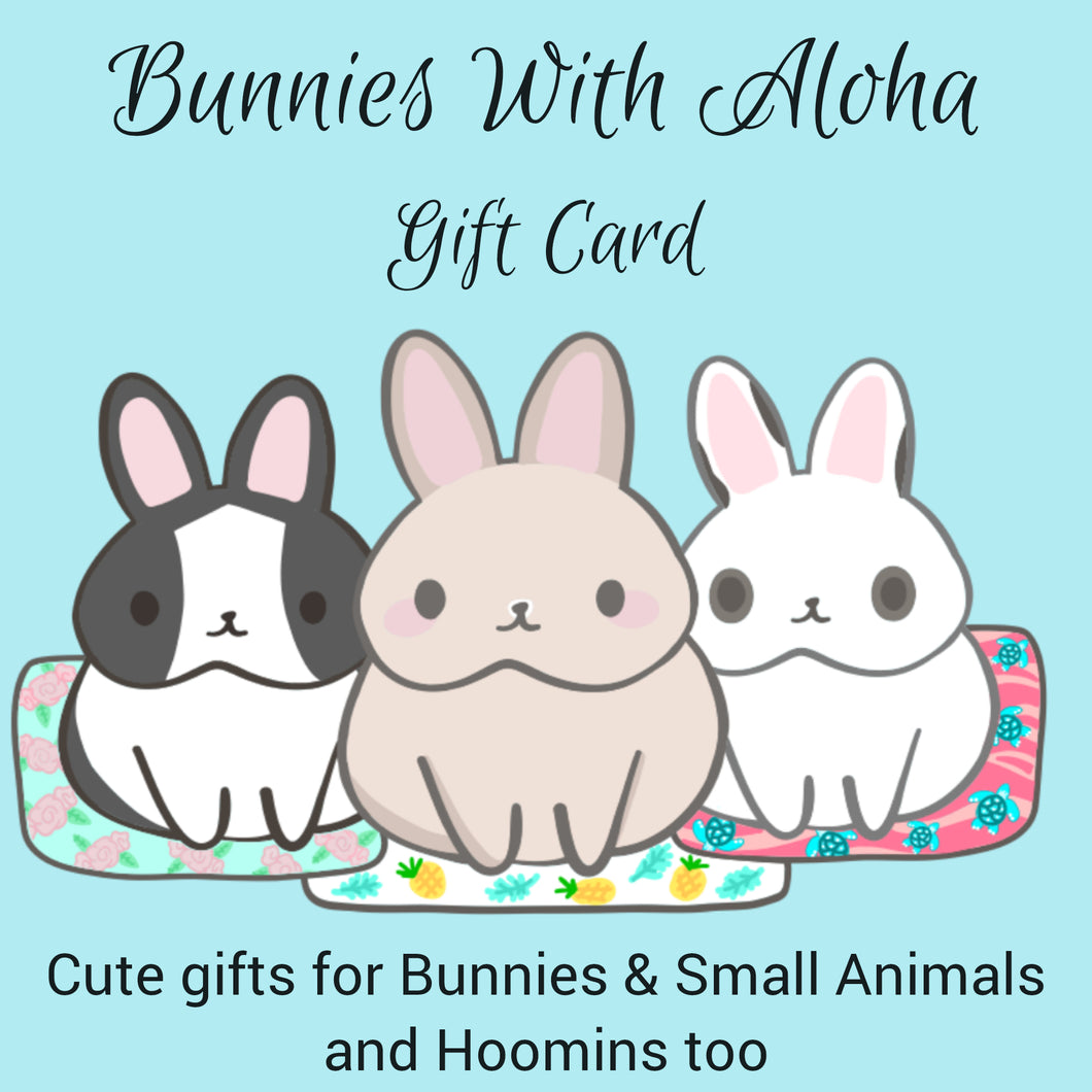 Bunnies With Aloha Gift Card