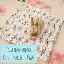 Load image into Gallery viewer, International Customers Only Design Your Own 100% Cotton Bunny Flop Pad in 3 Sizes - Small IKEA Bed, Med or Large
